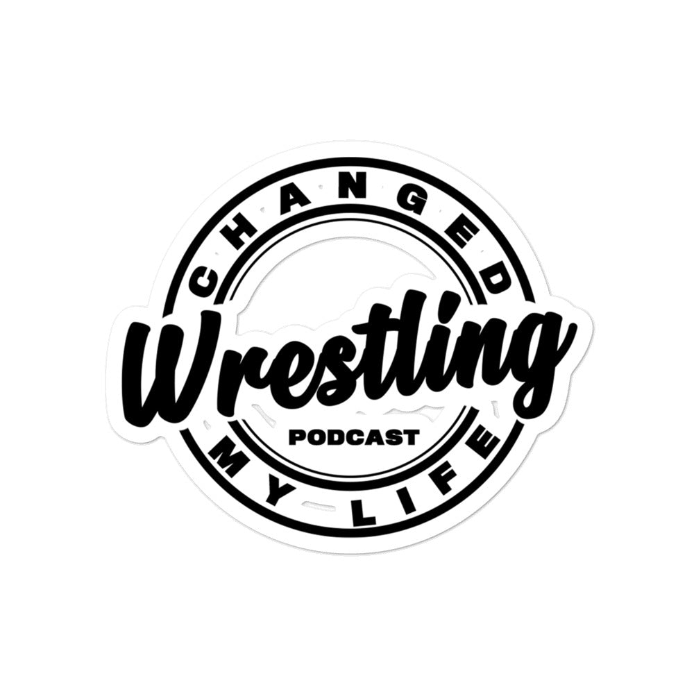 Wrestling Junkie Text Sticker